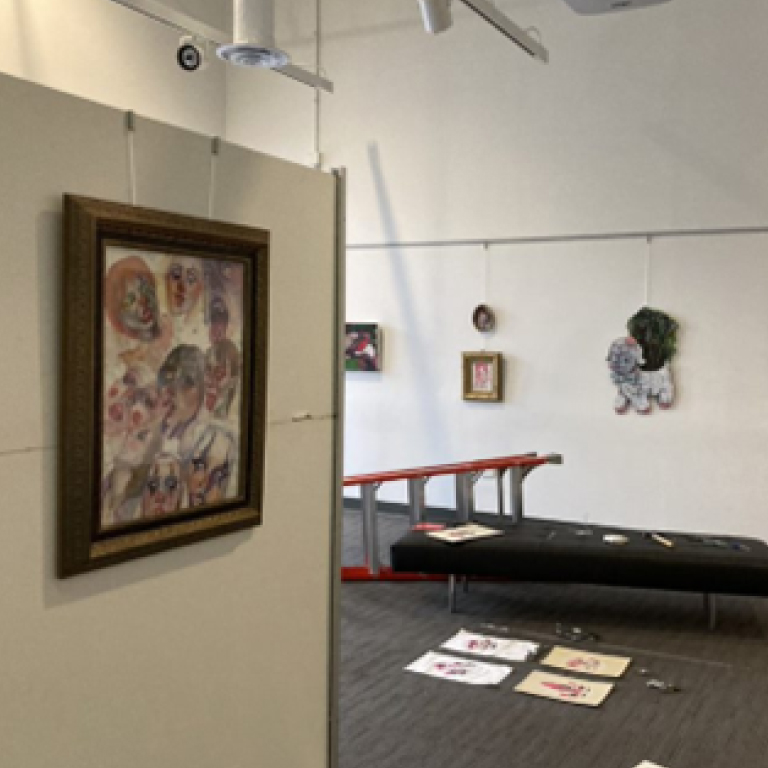 A recent display in the cultural arts gallery.